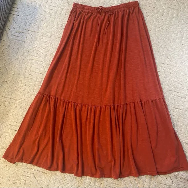 skirt Wonderly Women's Tiered Maxi Skirt Poshmark $25