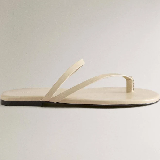 shoes Zara Home Flat Leather Sandals Zara Home US $89.9