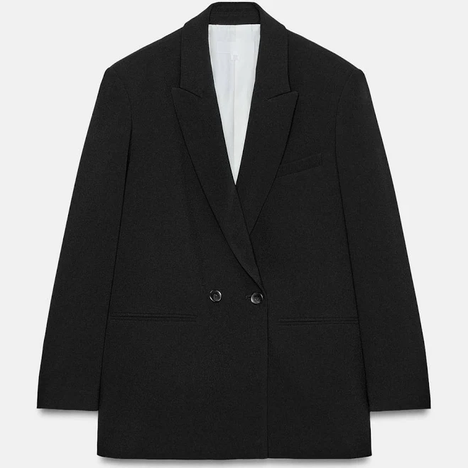 outerwear Zara Oversized Double Breasted Blazer Zara USA $79.9