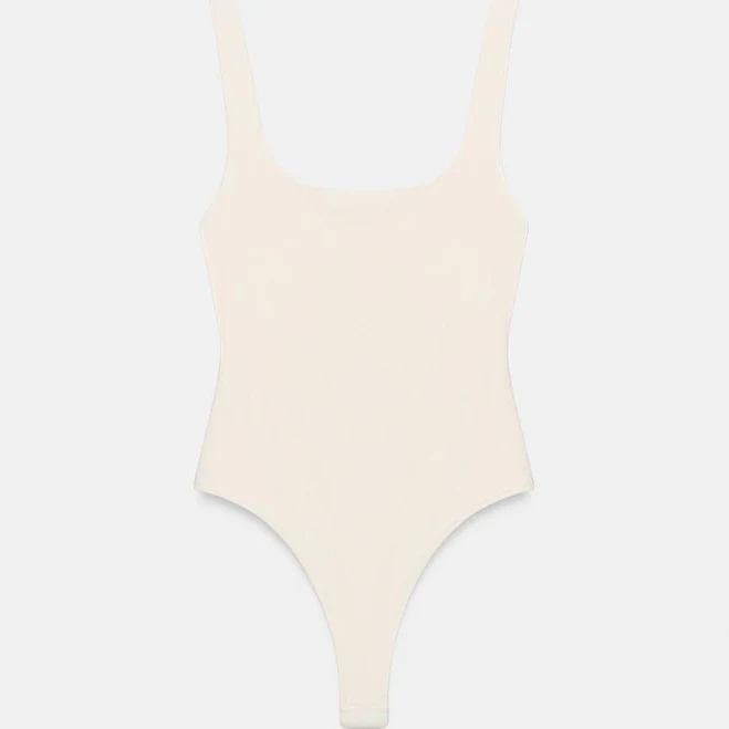bodysuit Zara Square Neck Stretch Bodysuit Zara USA $25.9