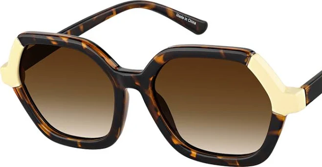 accessory Zenni Women's Round Sunglasses Plastic Full Rim Frame Zenni Optical $13.5