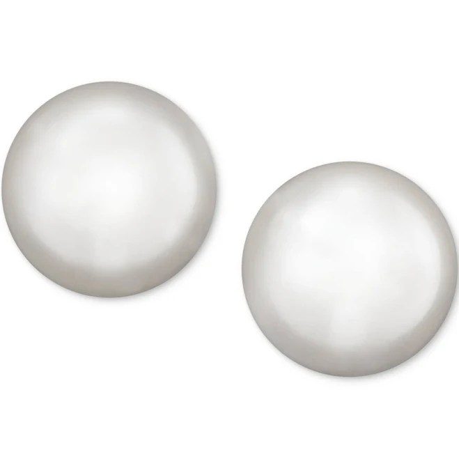Belle de Mer 14K Gold Cultured Freshwater Pearl Stud Earrings