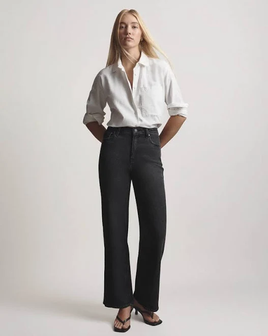 Quince Women's Relaxed Organic Cotton Oxford Shirt