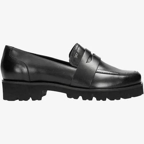 Wojas Leather Loafers with Decorative Strap