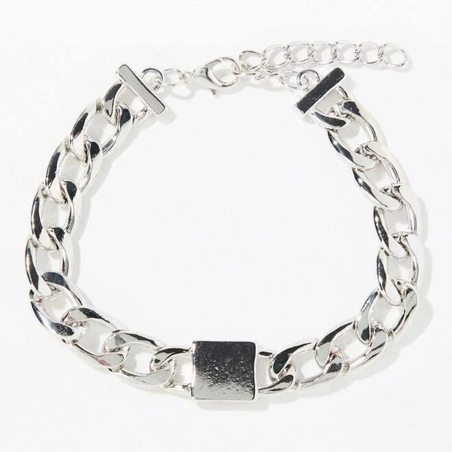 Silver Chain Link Bracelet