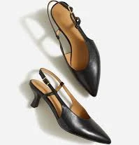 The Debbie Slingback Pump in Leather