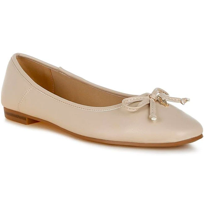 London Rag Women's Enchanted Faux Leather Ballet Flats