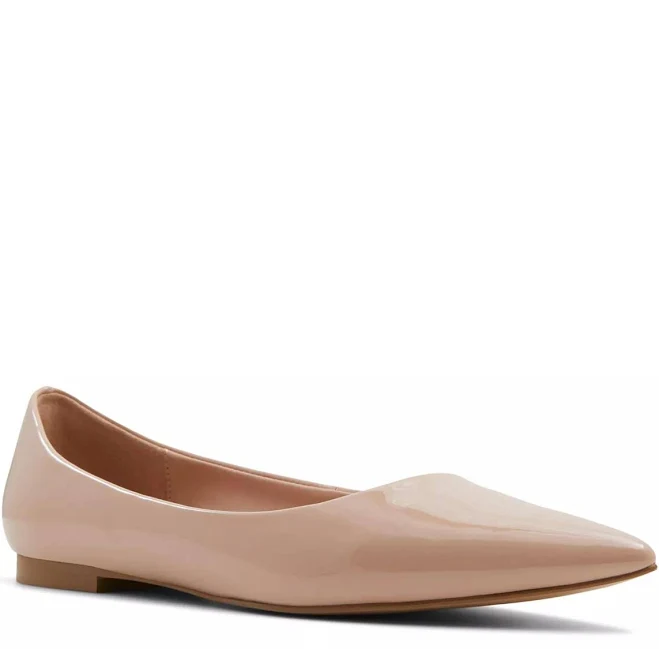 ALDO Women's Stessy Pointed-Toe Patent Ballet Flats