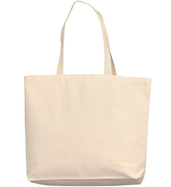 Tote Bag Factory 18 in Large Organic Canvas Shopper Tote Bags