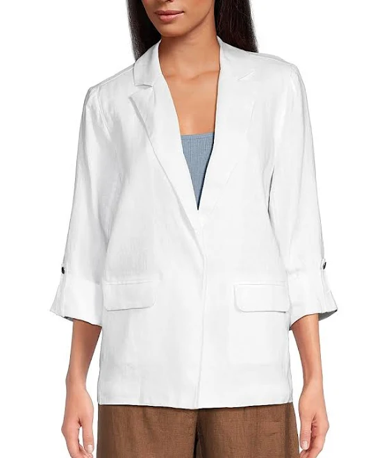 Saks Fifth Avenue Women's Oversized Linen Blazer