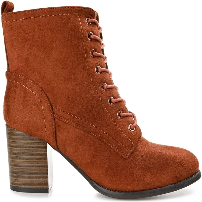 Journee Collection Women's Baylor Stacked Heel Booties