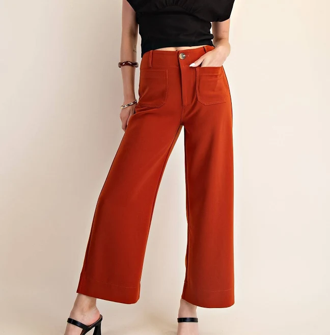Colette Cropped Wide-leg Pants