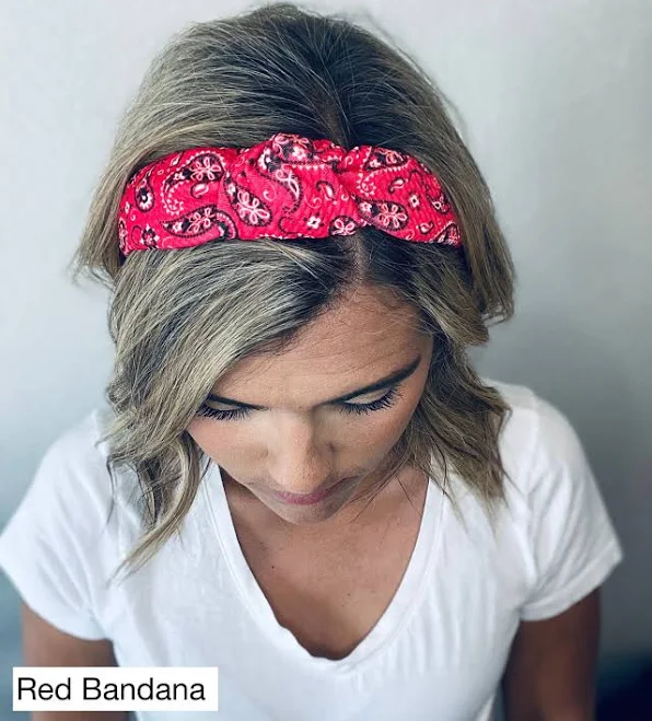 Bandana Knotted Hard Knot Headbands
