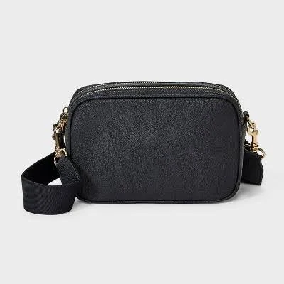 Universal Thread Double Zip Camera Crossbody Bag