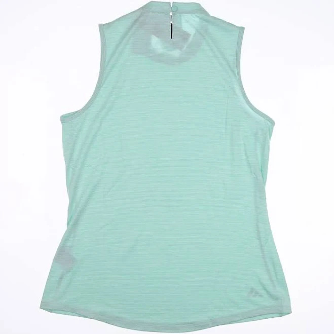 New Womens Adidas Sleeveless Polo Small S Mint MSRP $50 New Apparel