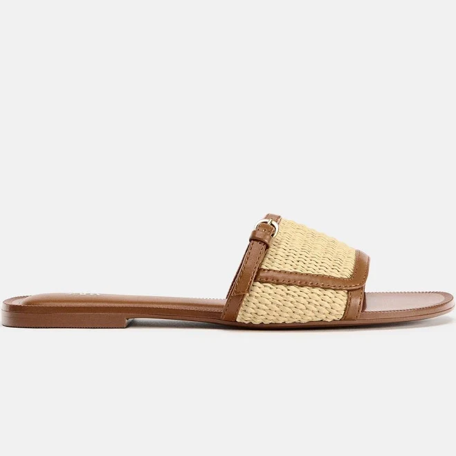 Zara Flat Woven Buckle Sandals