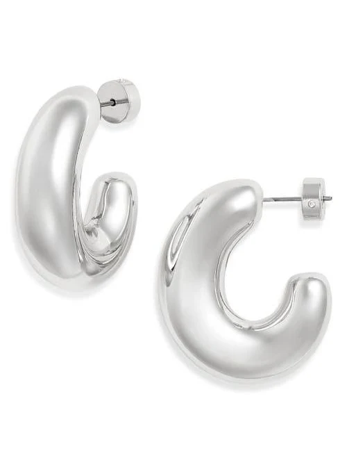 Nordstrom Oval Polished Hoop Earrings