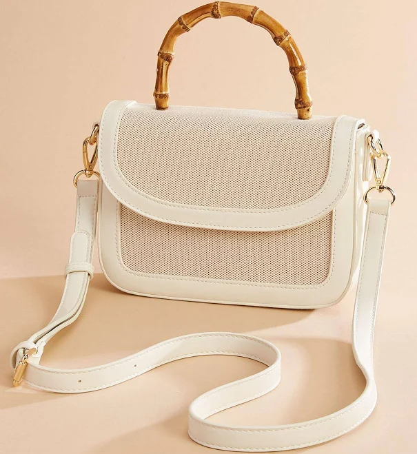 Bamboo Handle Beach Crossbody