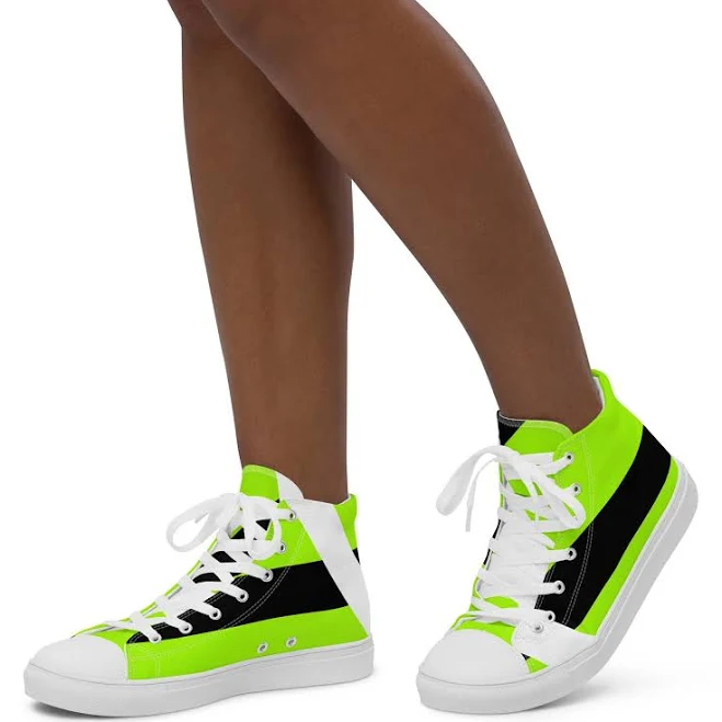 Women's High Top Canvas Color Blocking Shoes