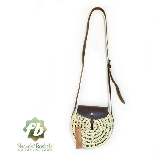 Handmade Straw Crossbody Bag