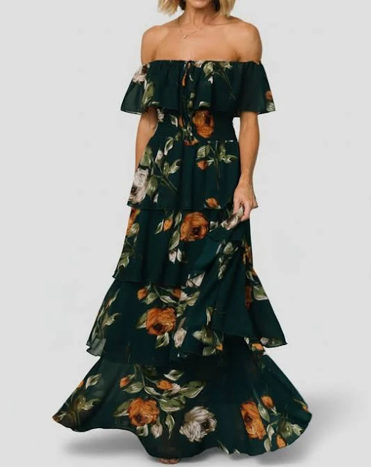 Baltic Born Women's Off Shoulder Carina Maxi Dress