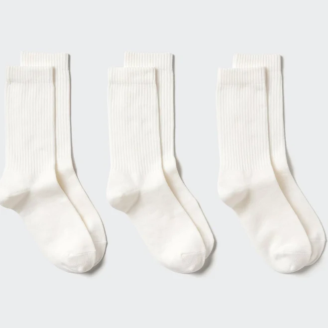 UNIQLO Women's Ribbed Socks (3 Pairs)
