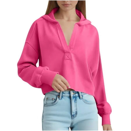 Women's Cropped Oversized Hoodie