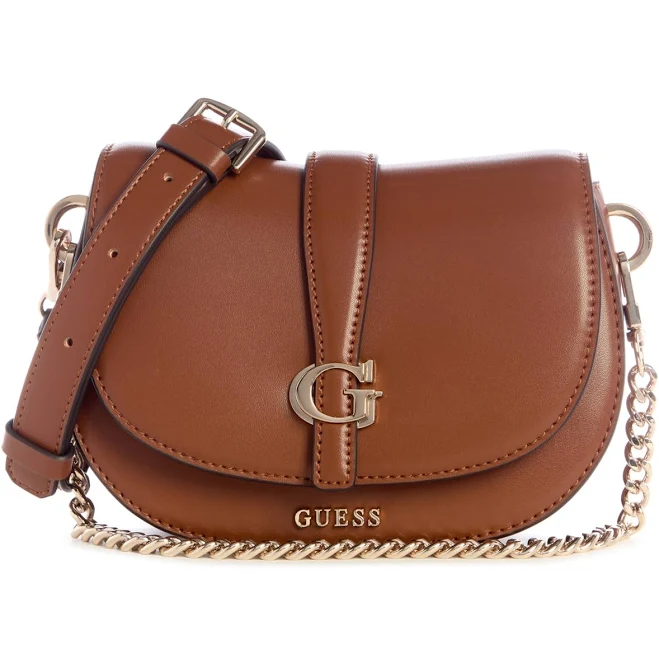GUESS Women's Carrie Mini Flap Crossbody Bag with Magnetic Closure