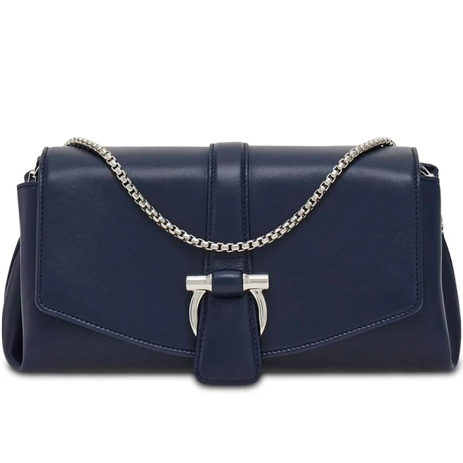 Women's Ferragamo Leather Flap Crossbody Bag