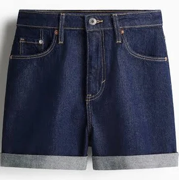H&M Ladies Mom Ultra High Denim Shorts