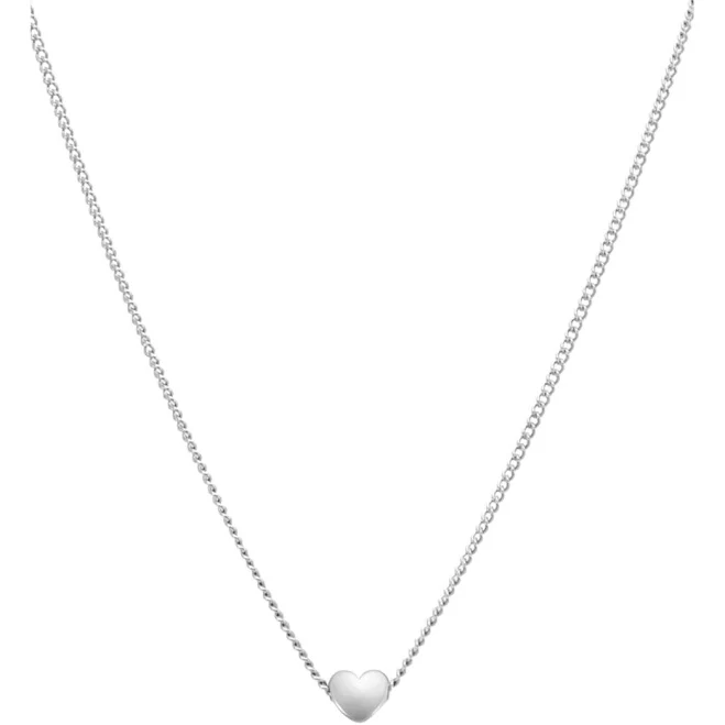 Amara Petite Heart Pendant Necklace Dainty Trendy