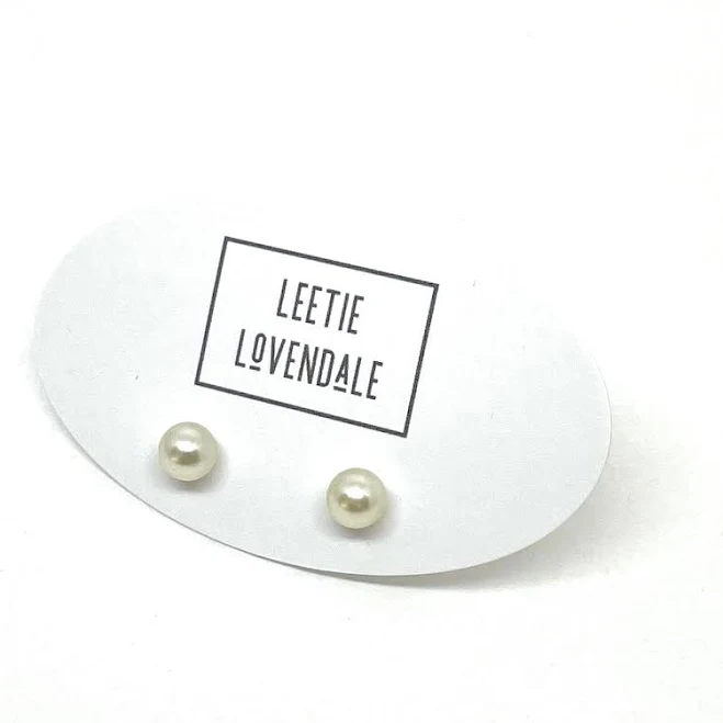 Vintage Pearl Mini Stud Earrings