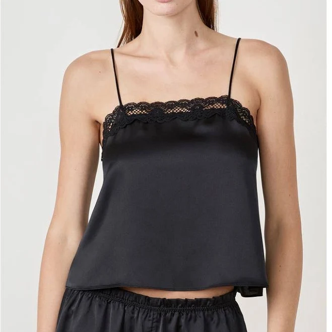 Etam Attitude Lace Trim Satin Camisole