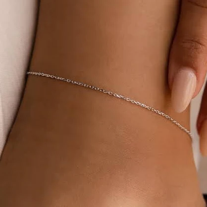 Caitlyn Minimalist Dainty Rolo Chain Anklet