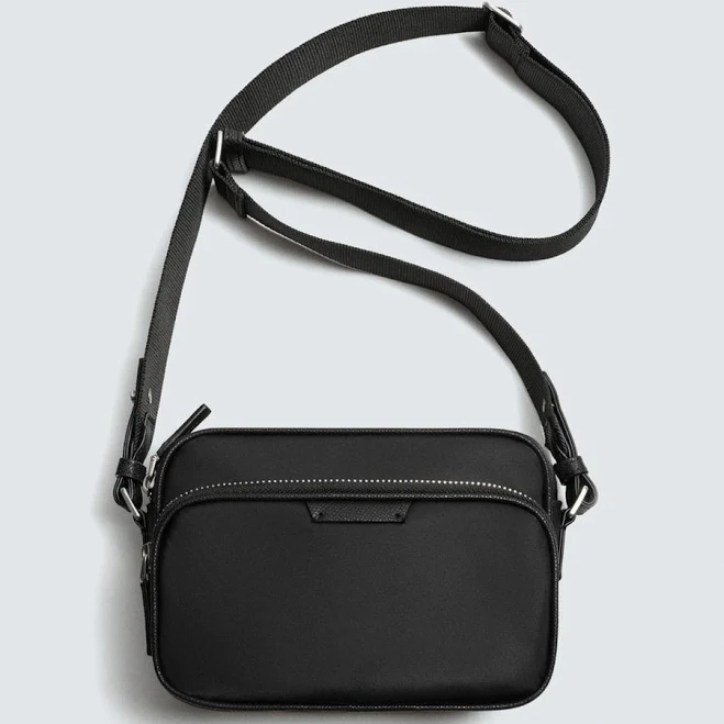 Zara Men's Nylon Crossbody Bag