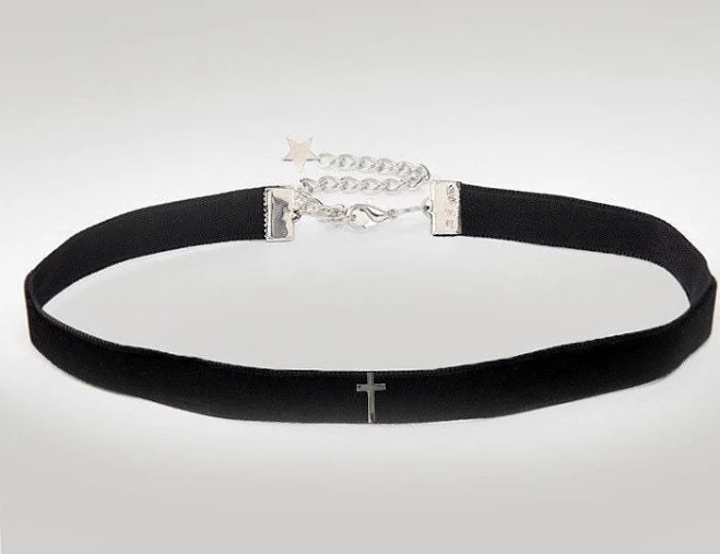 Gothic Cross Choker Necklace