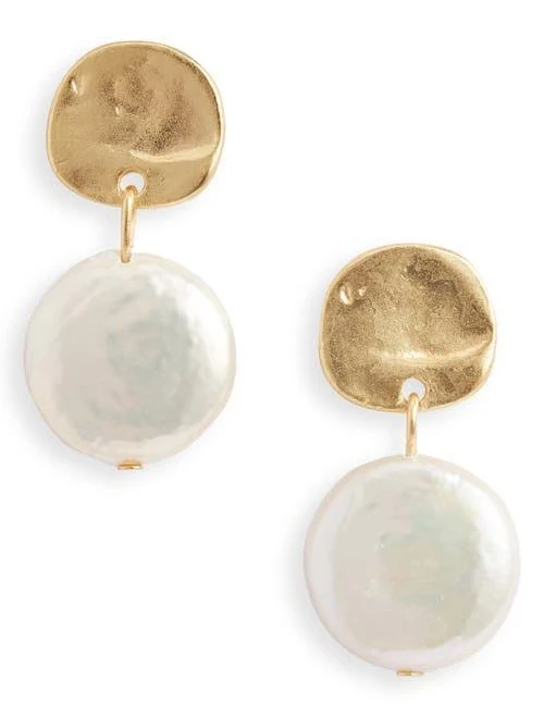 Karine Sultan Cultured Pearl Drop Earrings