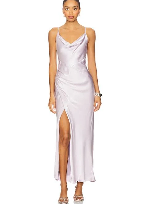 Shona Joy La Lune Cowl Neck Midi Dress