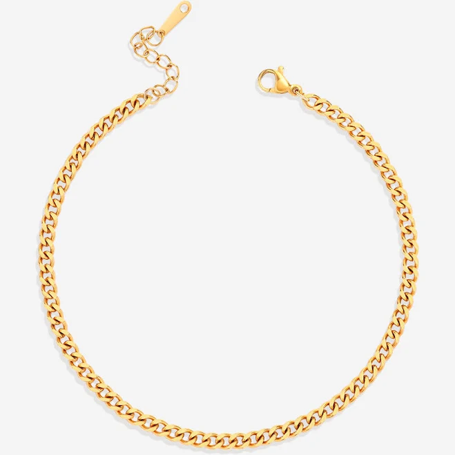 Mint & Lily Curb Chain Anklet