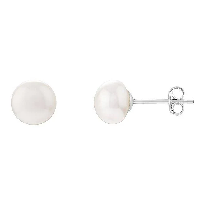 Primrose Women's Sterling Silver Cultured Freshwater Pearl Stud Earrings