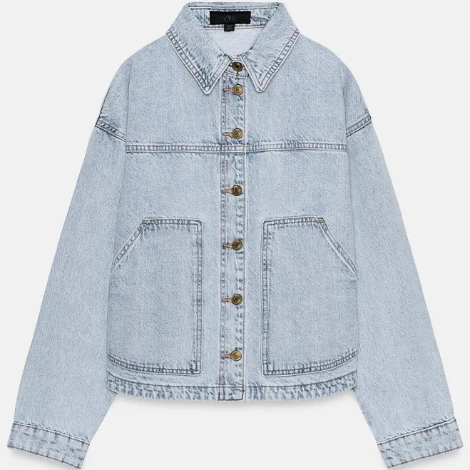 Woman Zara Z1975 Denim Jacket