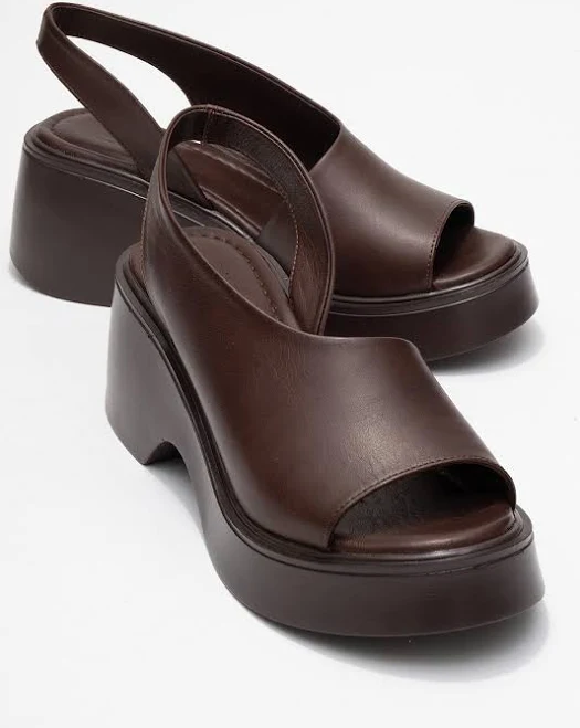 Forever & Always Roy Leather Wedge Sandals