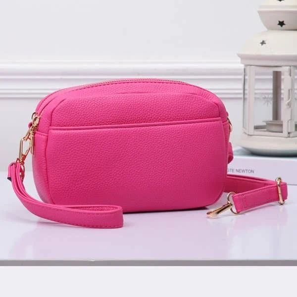 Sophia Accessories Vegan Leather Mini Crossbody Handbag