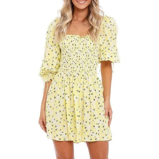 For Love & Lemons Chrysanthemum Mini Dress