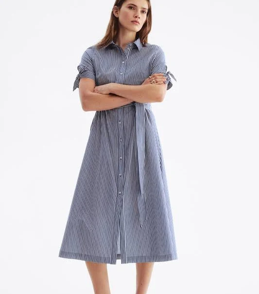 Ladies H&M Short-Sleeved Shirt Dress
