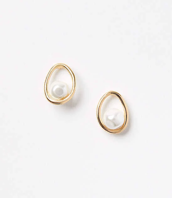 Loft Women's Fresh Pearl Stud Earrings