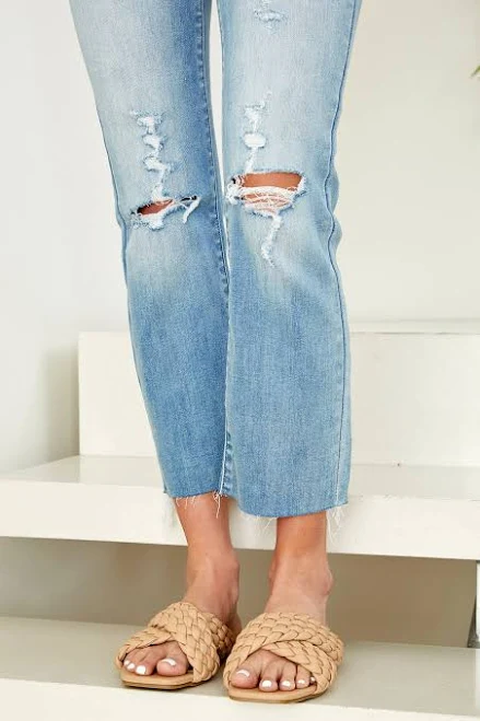 The Jackie Braided Flat Slide