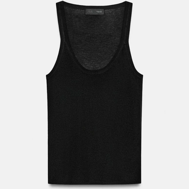 Zara Fine Knit Sleeveless Top