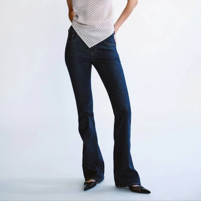 Abercrombie & Fitch Women's Mid Rise Bootcut Jeans