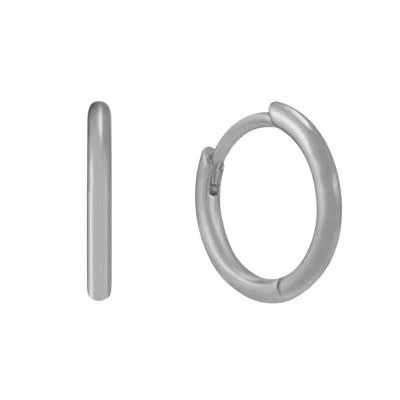 Tiny Hoops Silver Earrings